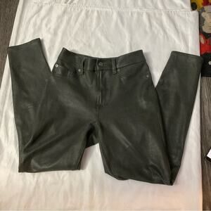 7 For All Mankind Metallic Coated High Rise Skinny Jean 28 Goth Punk Rocker Rave